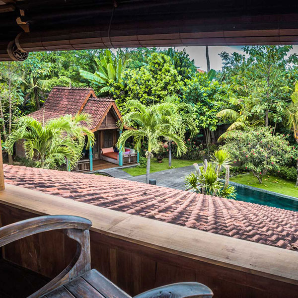 Garden and Bungalow room view from the Mezzanin room